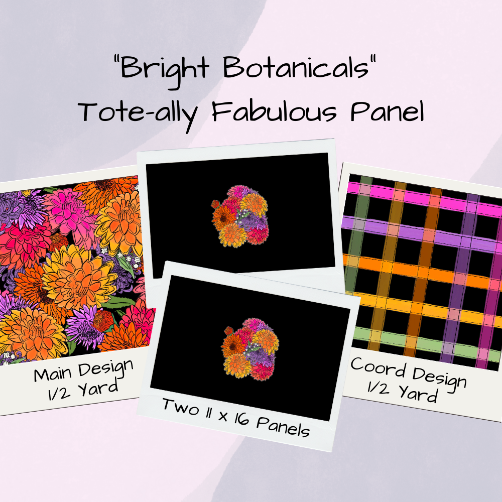 Bright Botanicals Tote-Ally Fabulous Panel (retail)