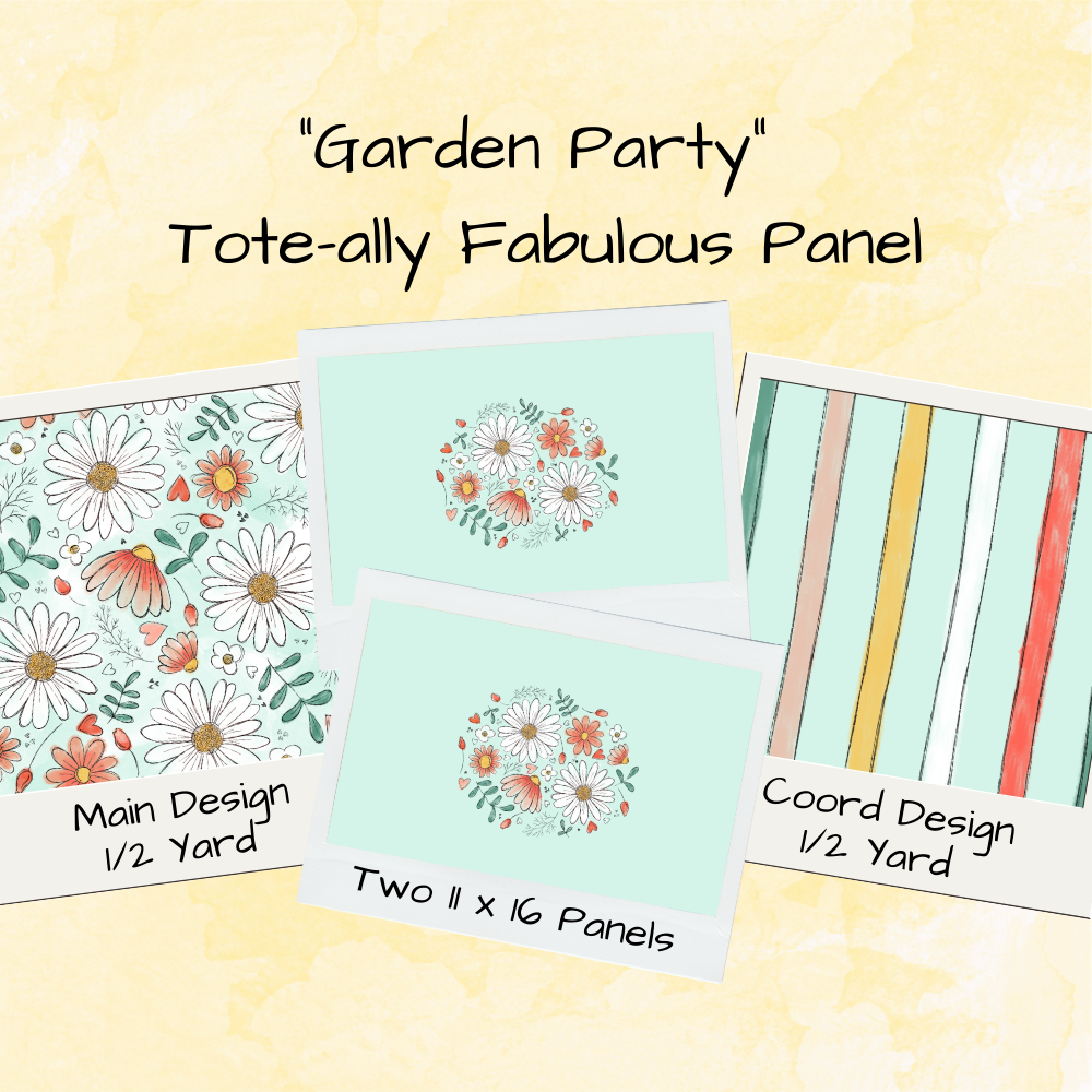 Garden Party Tote-Ally Fabulous Panel (retail)