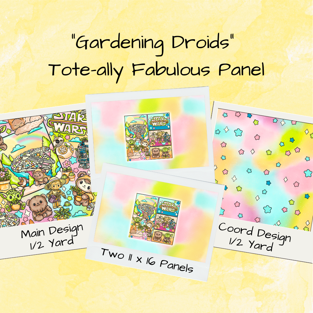 Gardening Droids Tote-Ally Fabulous Panel (retail)