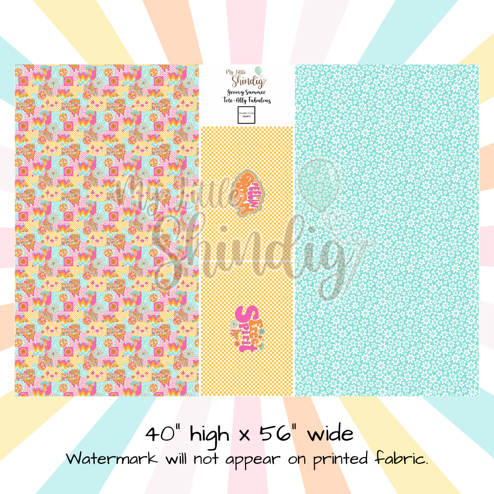 Groovy Summer Tote-Ally Fabulous Panel (retail)