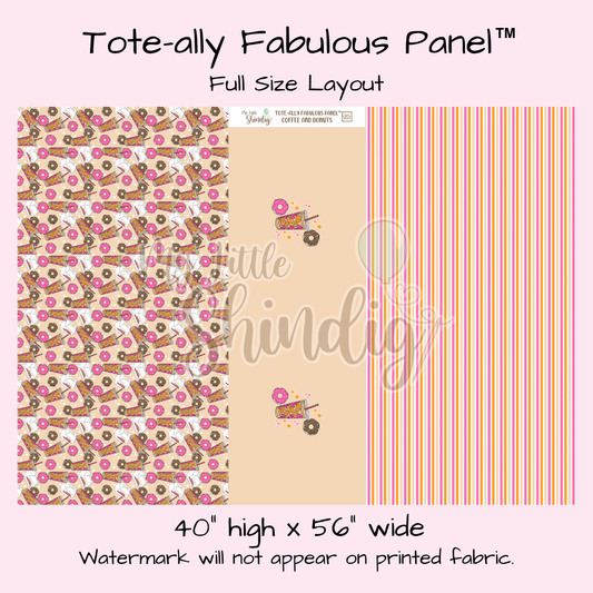 Coffee + Donuts Tote-Ally Fabulous Panel (pre-order)