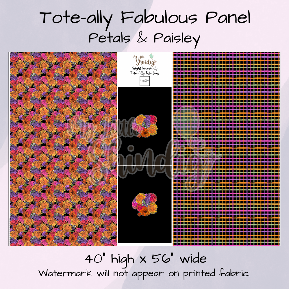 Bright Botanicals Tote-Ally Fabulous Panel (retail)