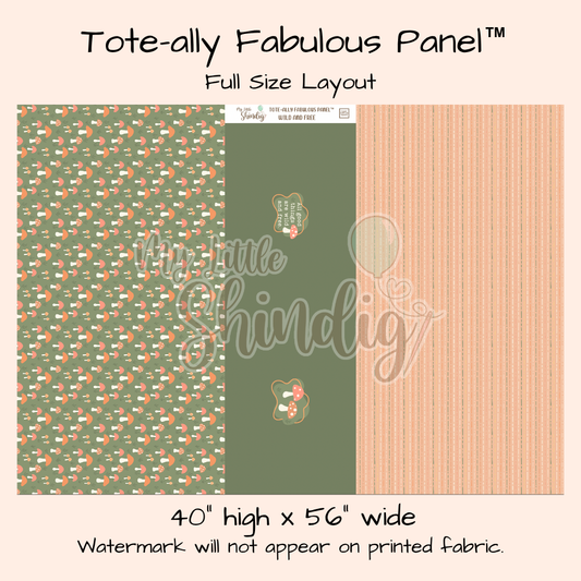 Wild & Free Tote-Ally Fabulous Panel (pre-order)