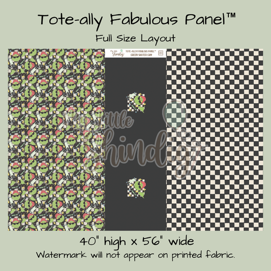 Green Skater Guy Tote-Ally Fabulous Panel (pre-order)
