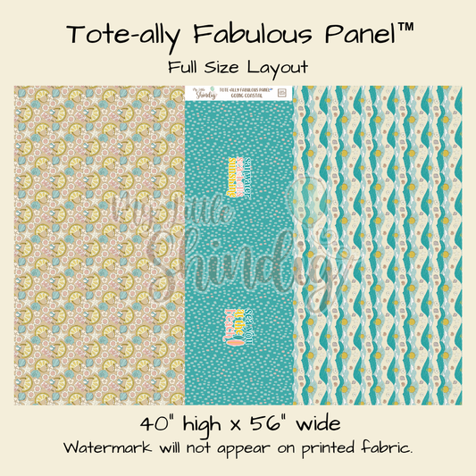 Going Coastal Tote-Ally Fabulous Panel (pre-order)