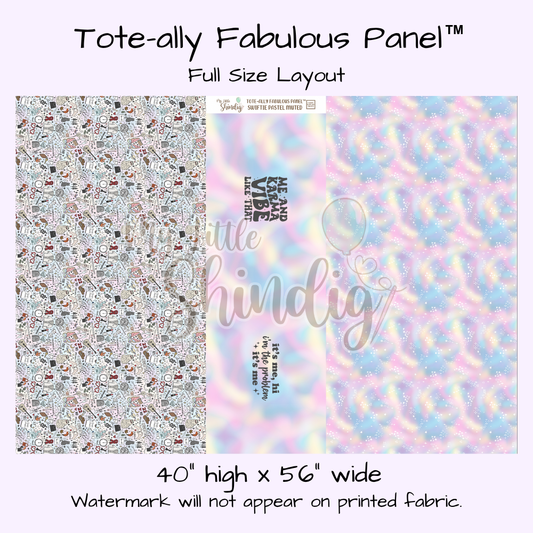 Swiftie Muted Pastel Tote-Ally Fabulous Panel (pre-order)