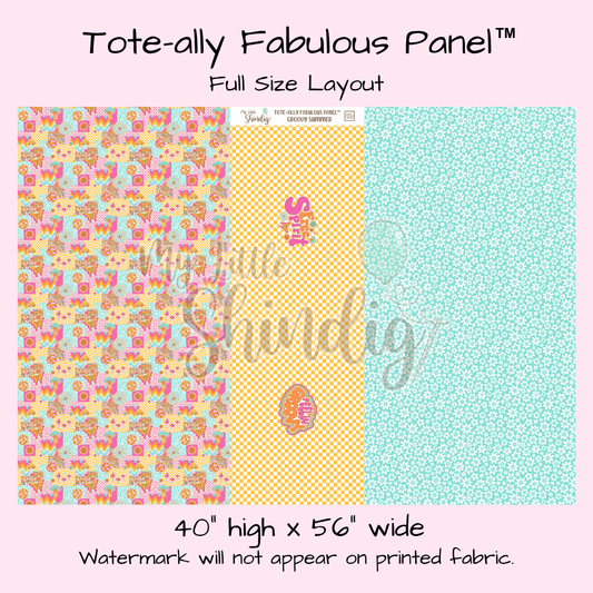 Groovy Summer Tote-Ally Fabulous Panel (pre-order)