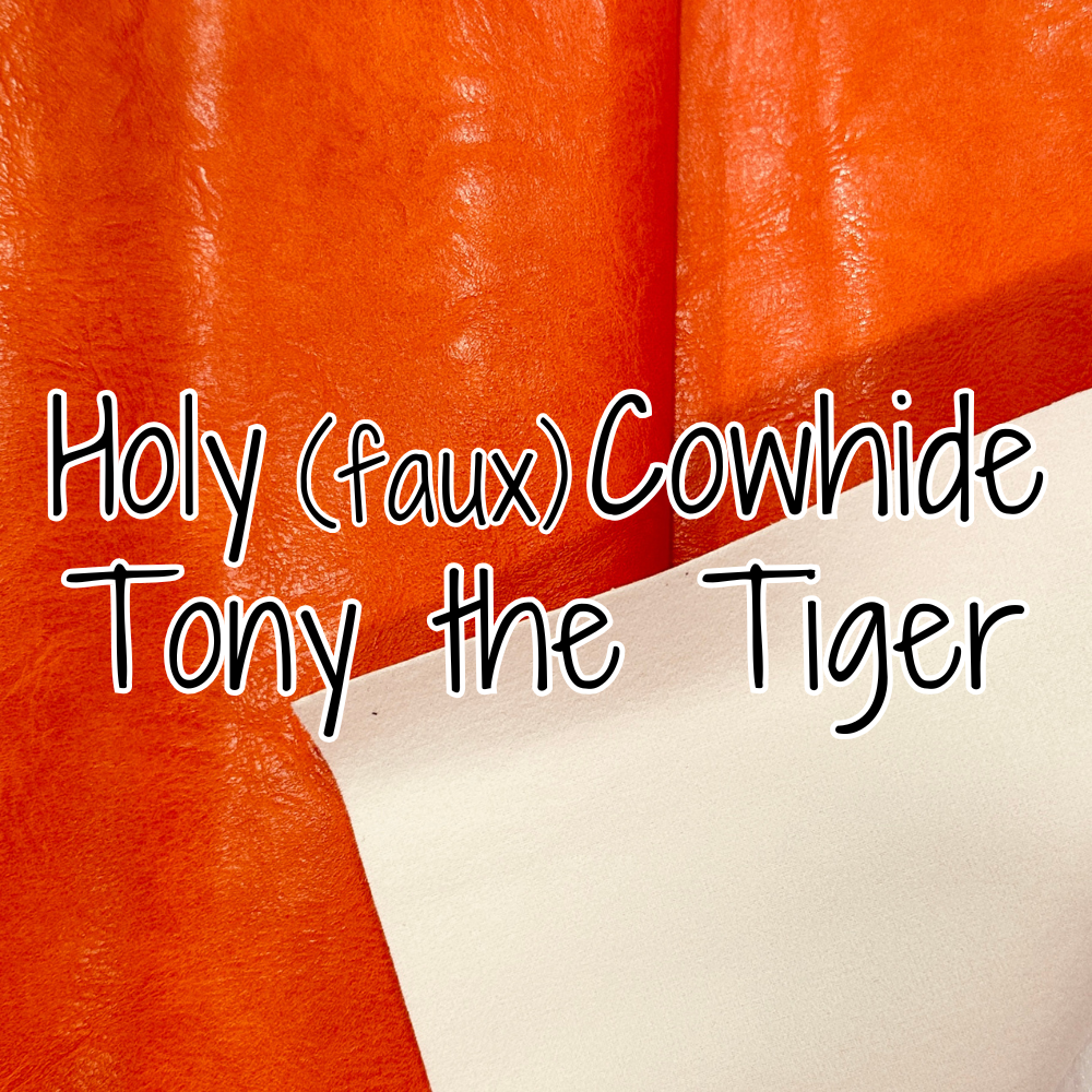 Holy (faux) Cowhide Vinyl - Tony the Tiger - 18" (retail)
