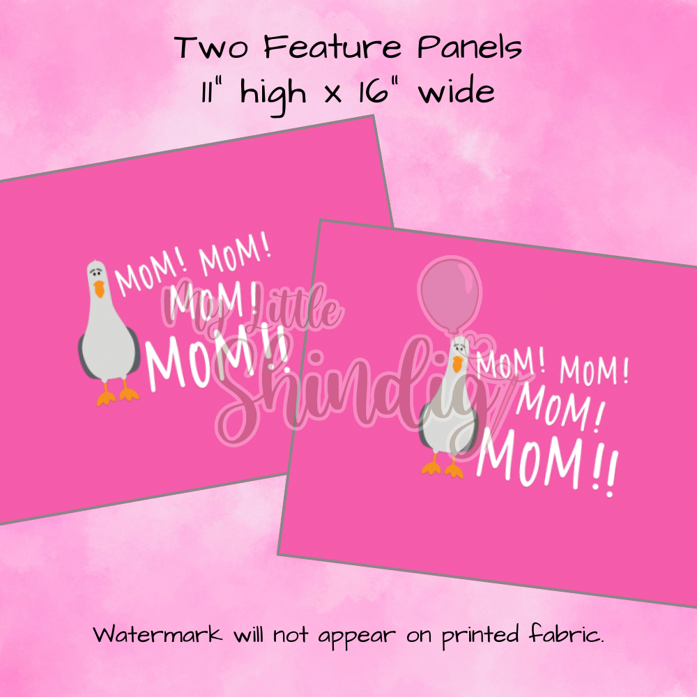 MomGulls Pink Tote-Ally Fabulous Panel (retail)
