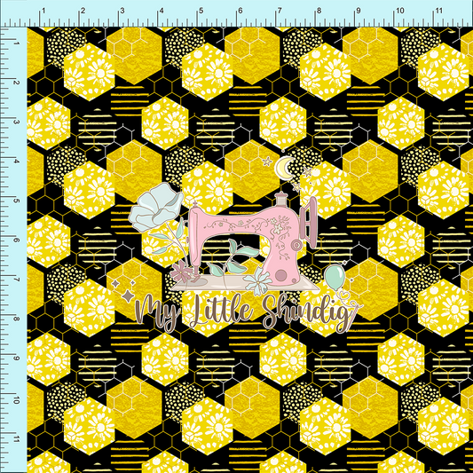 Fabric Club Month 35 - Bee Hex (retail)