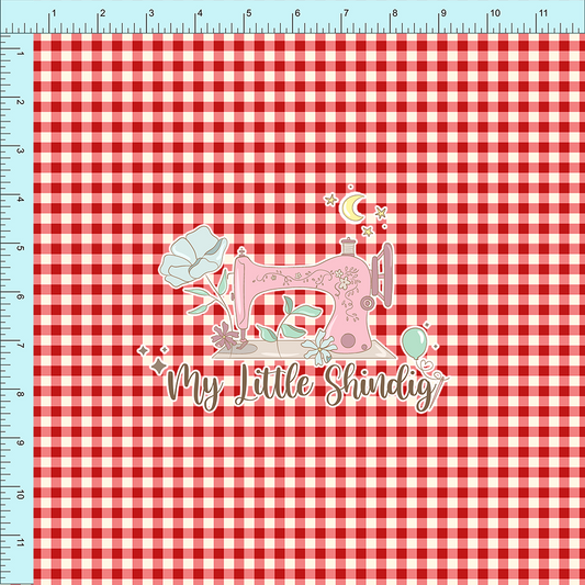 Fabric Club Month 46 - Cherry Gingham (retail)
