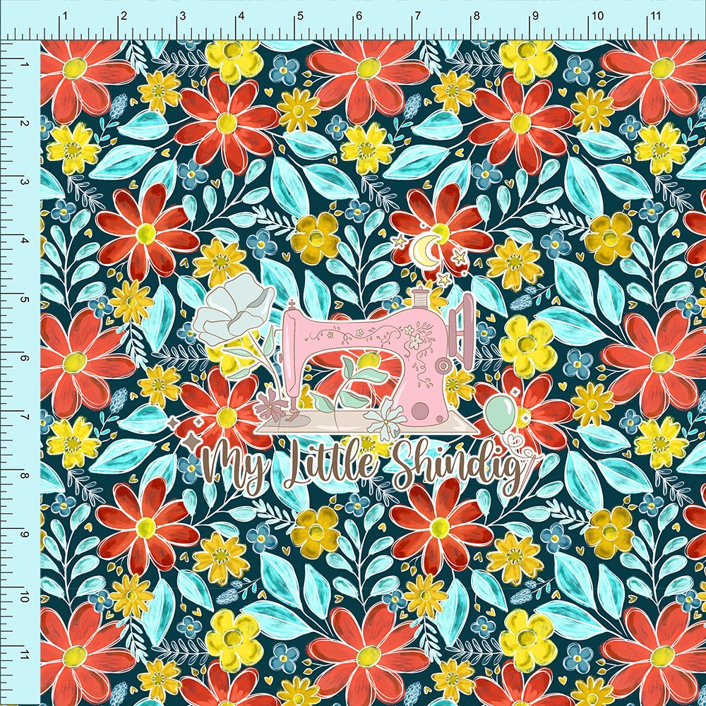 Fabric Club Month 48 - Coral Garden Party (retail)