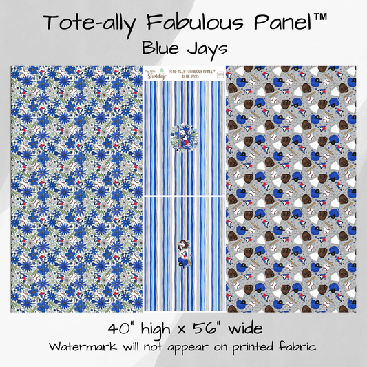 Toronto Blue Jays Tote-Ally Fabulous Panel - w/Striped Feature Panel (pre-order)