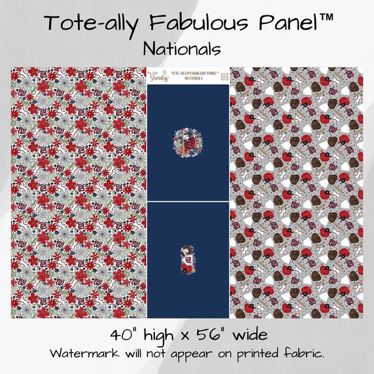 Washington Nationals Tote-Ally Fabulous Panel - w/Solid Feature Panel (pre-order)