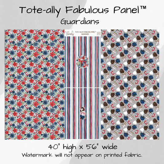 Cleveland Guardians Tote-Ally Fabulous Panel - w/Striped Feature Panel (pre-order)