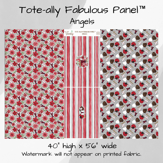 Los Angeles Angels Tote-Ally Fabulous Panel - w/Striped Feature Panel (pre-order)