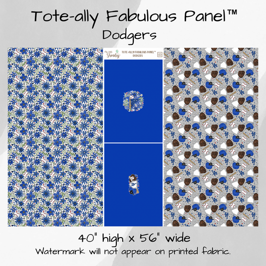 Los Angeles Dodgers Tote-Ally Fabulous Panel - w/Solid Feature Panel (pre-order)