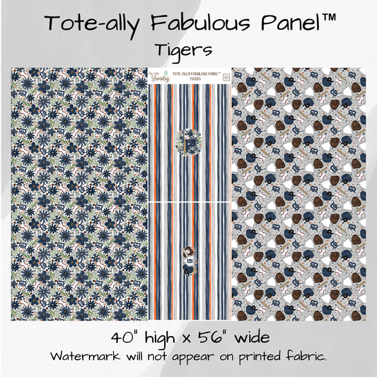 Detroit Tigers Tote-Ally Fabulous Panel - w/Striped Feature Panel (pre-order)