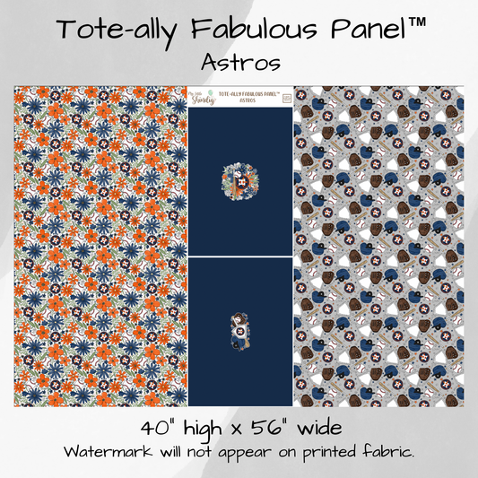 Houston Astros Tote-Ally Fabulous Panel - w/Solid Feature Panel (pre-order)