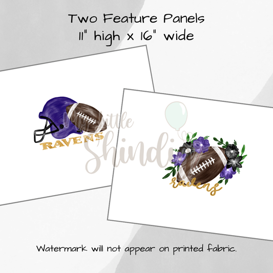 Ravens Tote-Ally Fabulous Panel (retail)