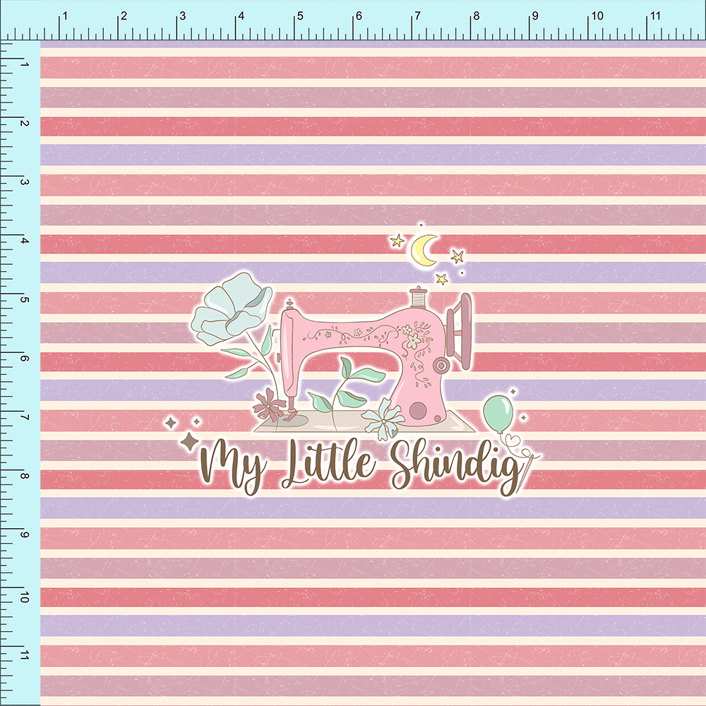 Fabric Club Month 27 - Floral Strawberry Stripe (pre-order)