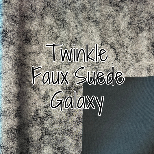 Twinkle Faux Suede - Galaxy - 18" (retail)