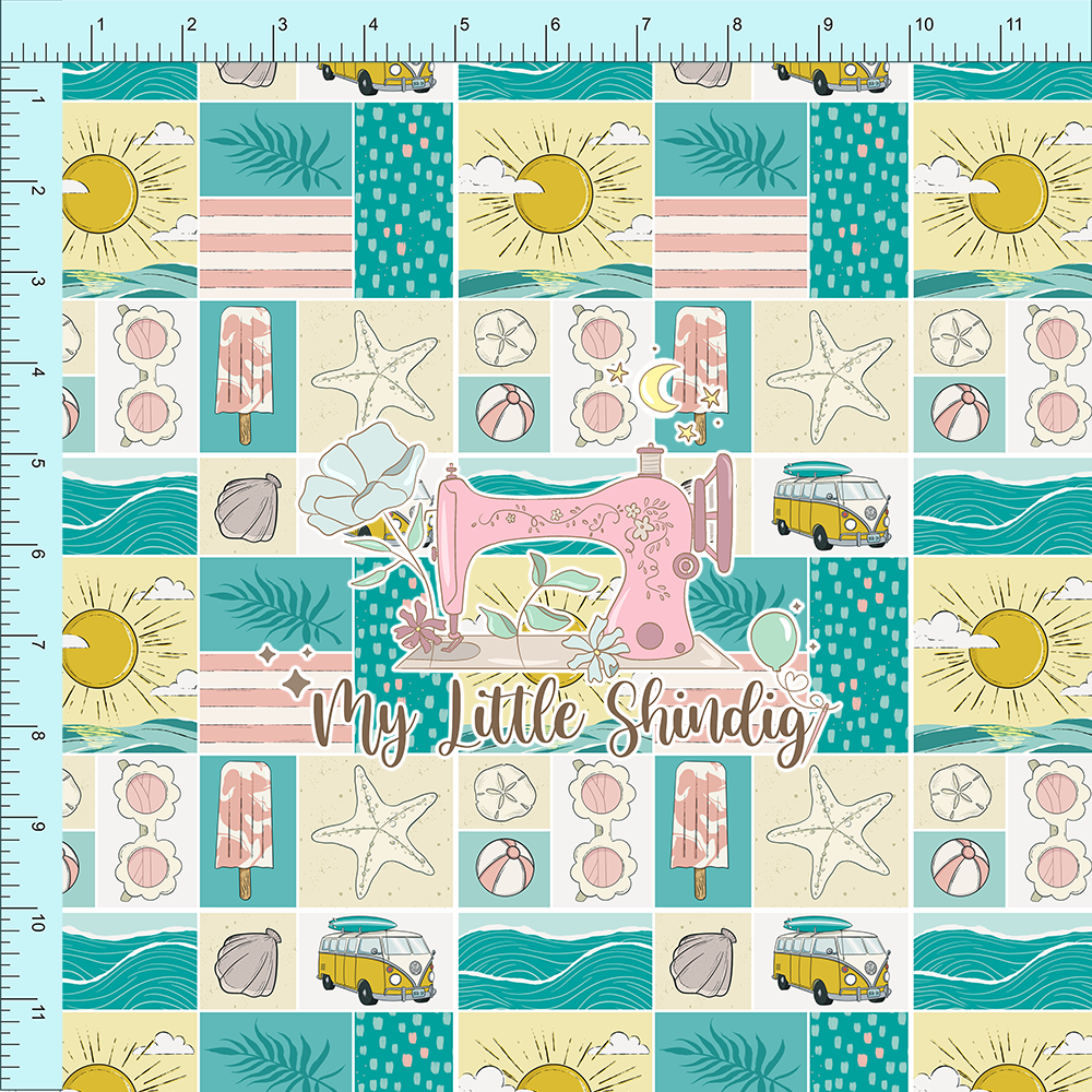 Fabric Club Month 50 - Seaside Storyboard - Vinyl (retail)