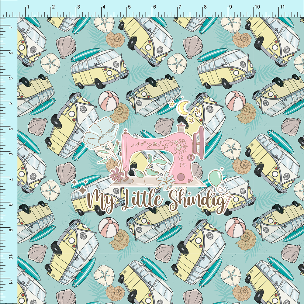 Fabric Club Month 50 - Surfer Bus (retail)