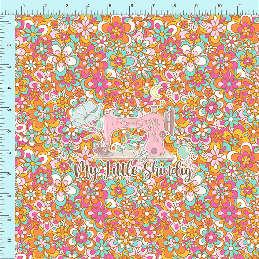 Fabric Club Month 51 - Groovy Summer Bouquet (retail)