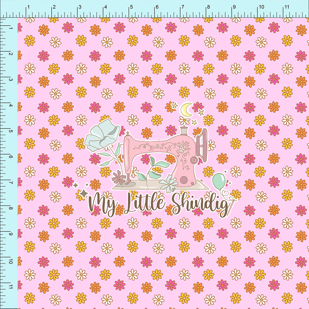 Fabric Club Month 51 - Groovy Summer Flower Dot (retail)