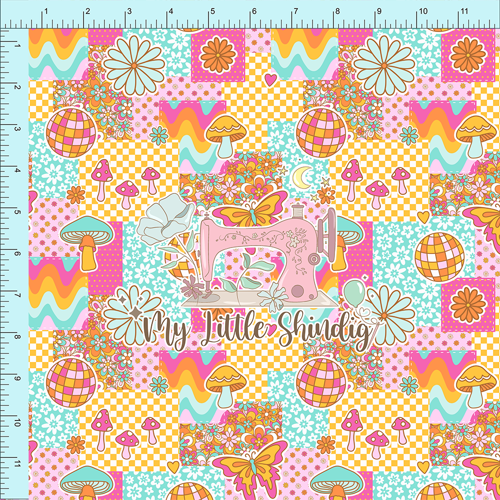Fabric Club Month 51 - Groovy Summer Patchwork (retail)