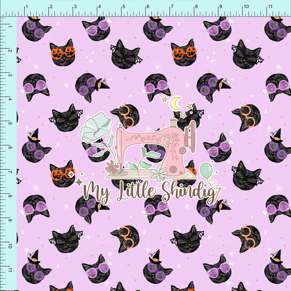 Fabric Club Month 52 - Hallowhiskers Lilac (retail)