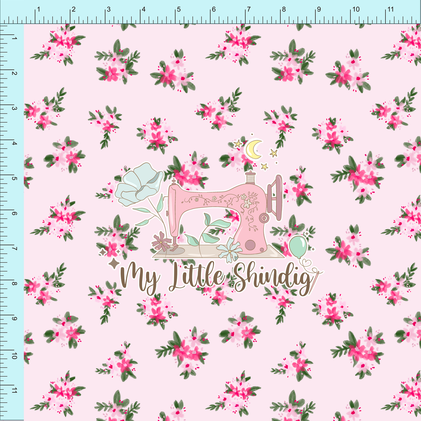 Fabric Club Month 59 - Island Summer Pink Petals - Cotton Woven (retail)