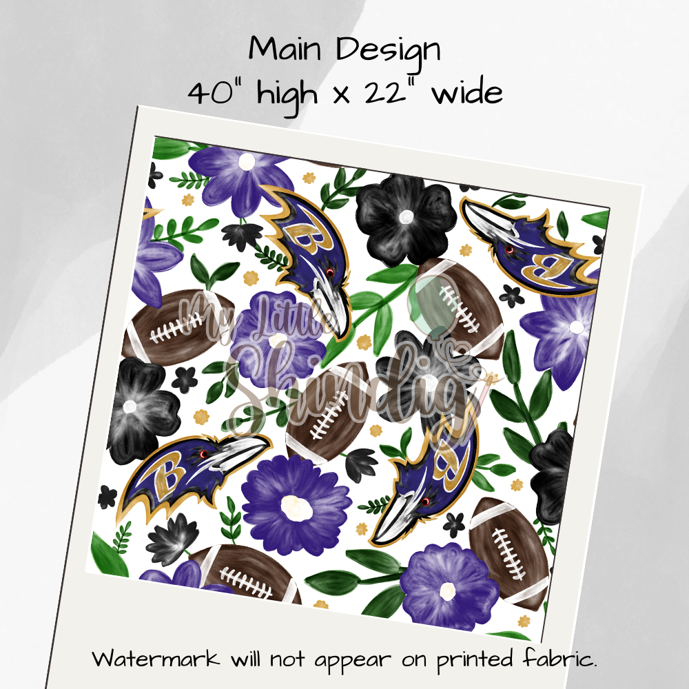 Ravens Tote-Ally Fabulous Panel (retail)