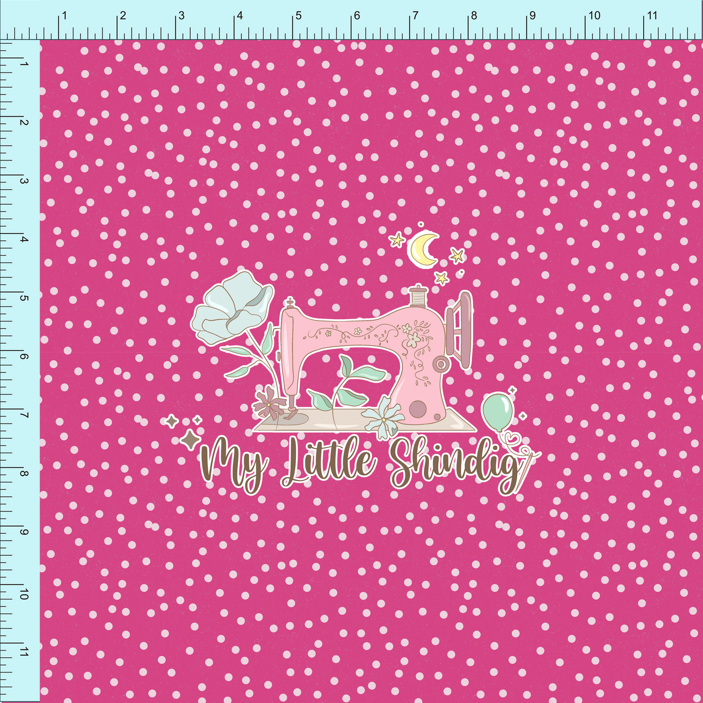 Fabric Club Month 61 - Merry Berry Pink Dot