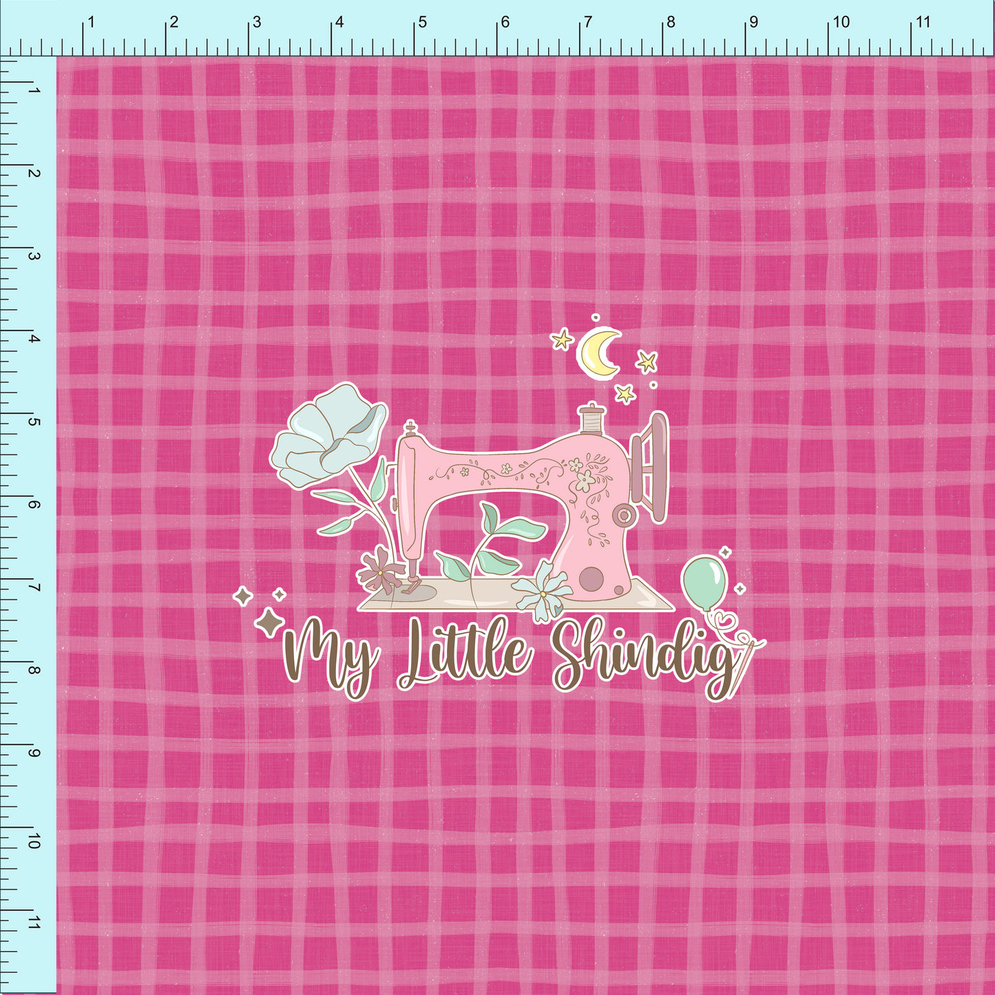 Fabric Club Month 61 - Merry Berry Pink Plaid