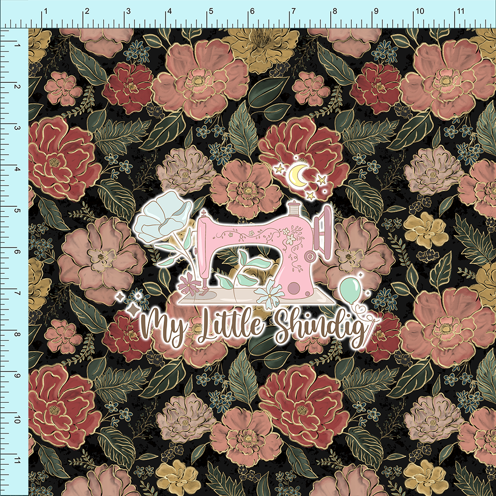 Miley's Flowers On Black (pre-order)