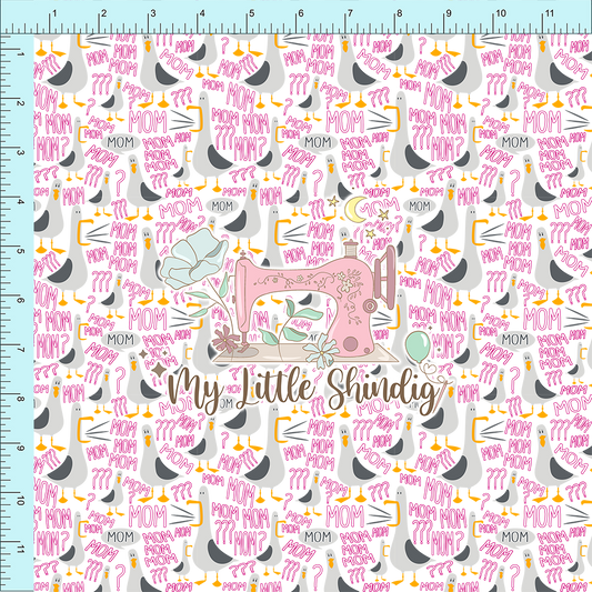 Mom Gulls Pink Transparent - TPU Clear Vinyl (retail)