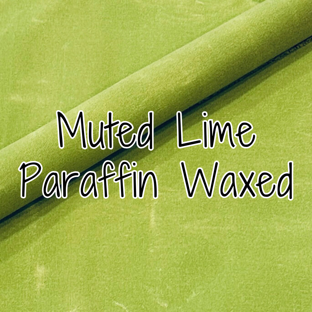 12 oz. Paraffin Waxed Canvas - Muted Lime (retail)