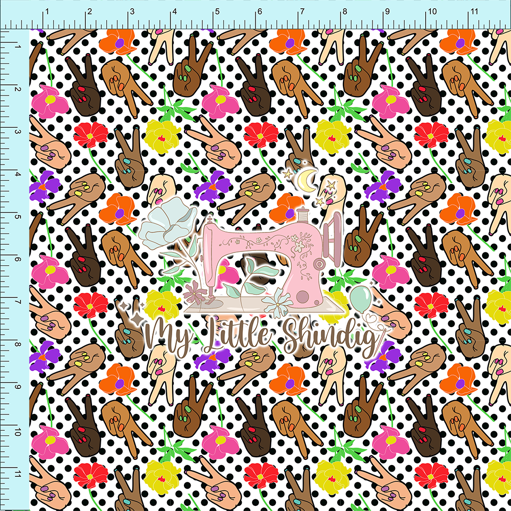 Peace And Flowers Transparent - TPU Clear Vinyl (retail)