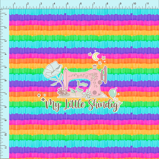 Fabric Club Month 49 - Piñata Stripe (retail)