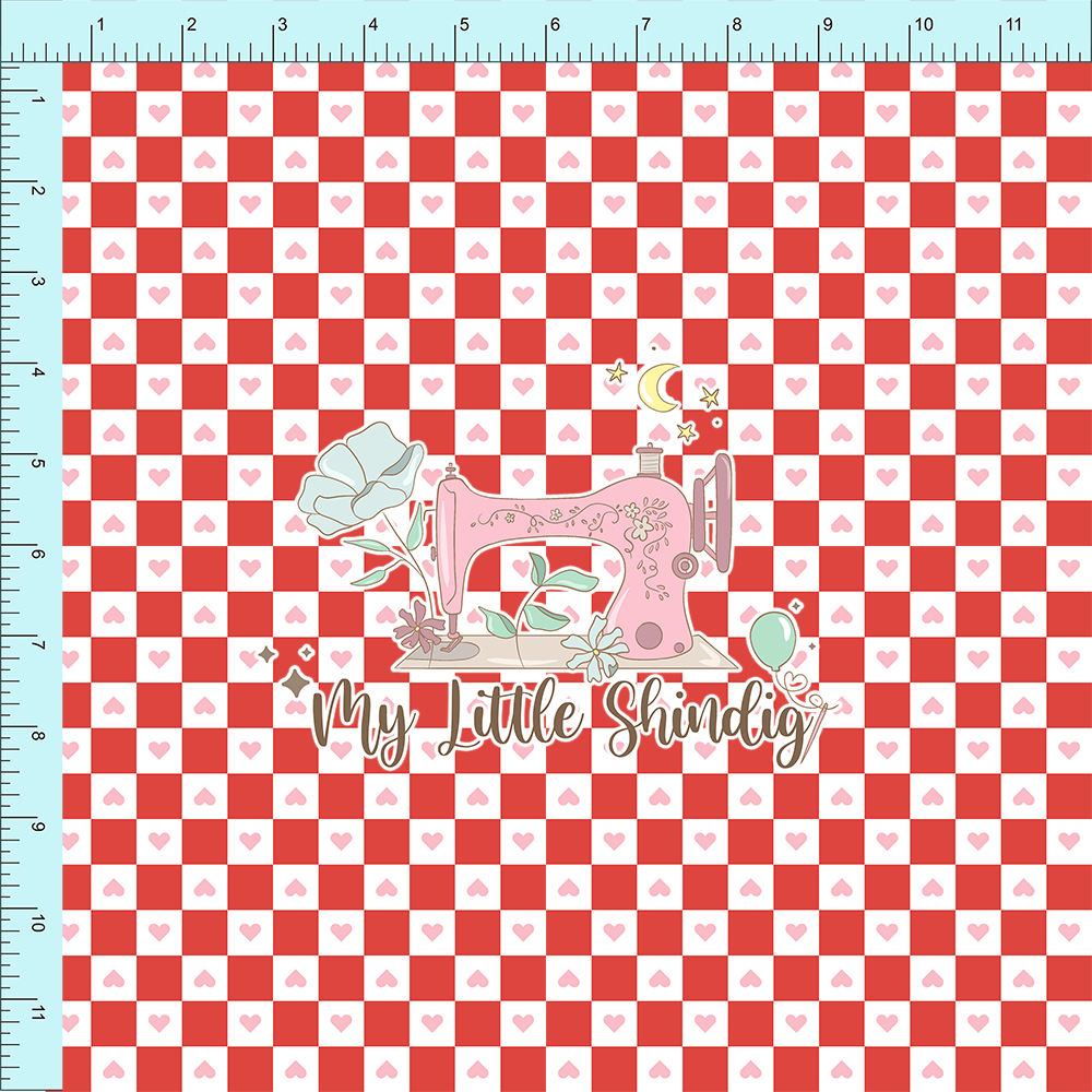 Club 44 | Red Checkerboard Hearts | Pre-Order