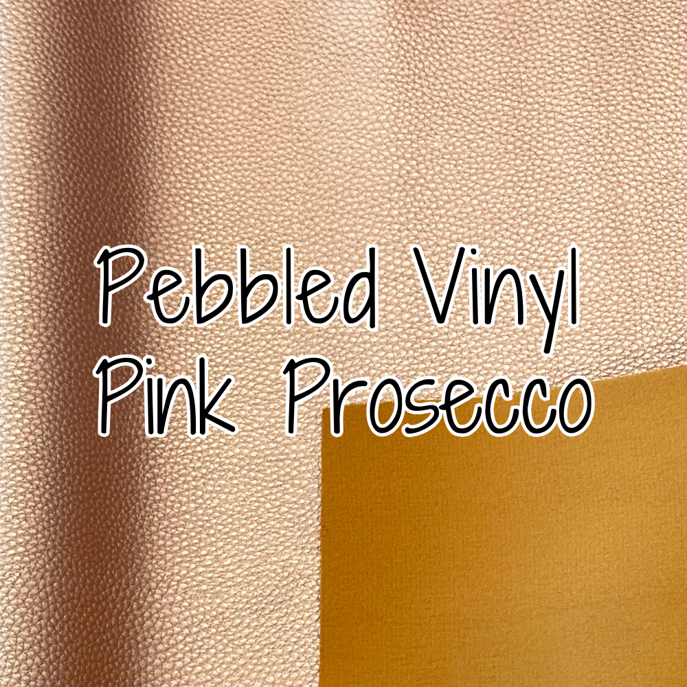 Pebbled Vinyl - Pink Prosecco - 18" (retail)