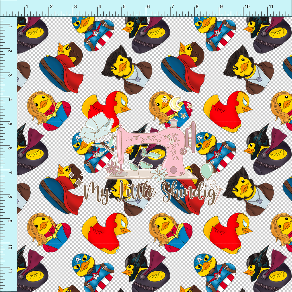 Superhero Duckies - TPU Clear Vinyl (retail)