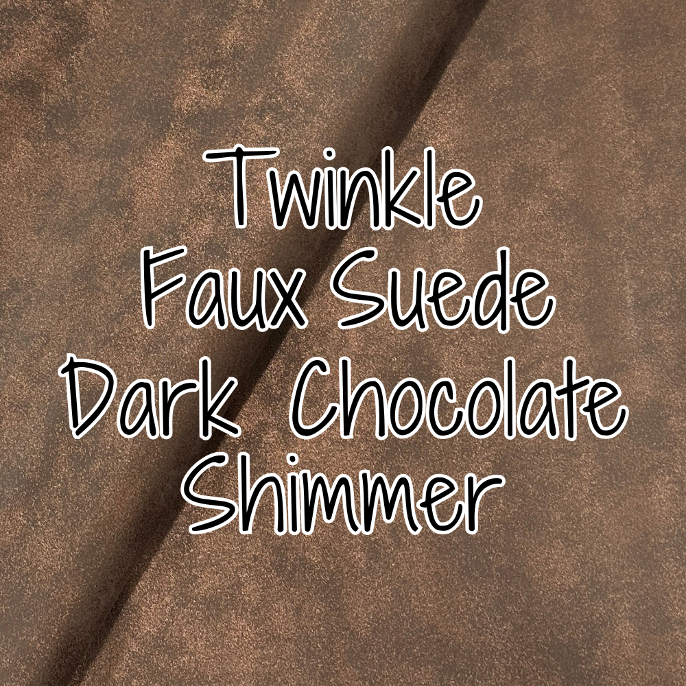Twinkle Faux Suede - Dark Chocolate Shimmer - 18" (retail)