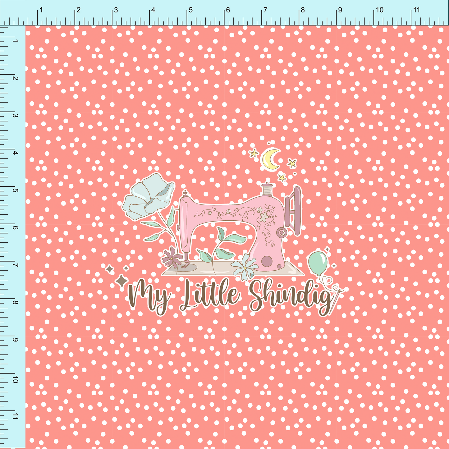 Fabric Club Month 62 - Vintage Valentine Pink Dot