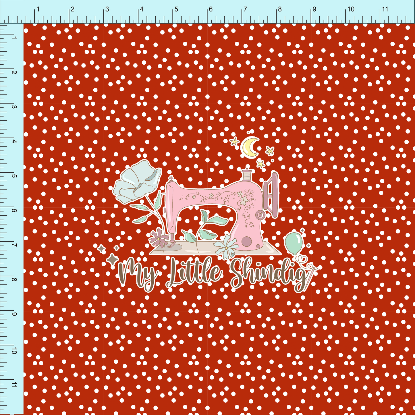 Fabric Club Month 62 - Vintage Valentine Red Dot