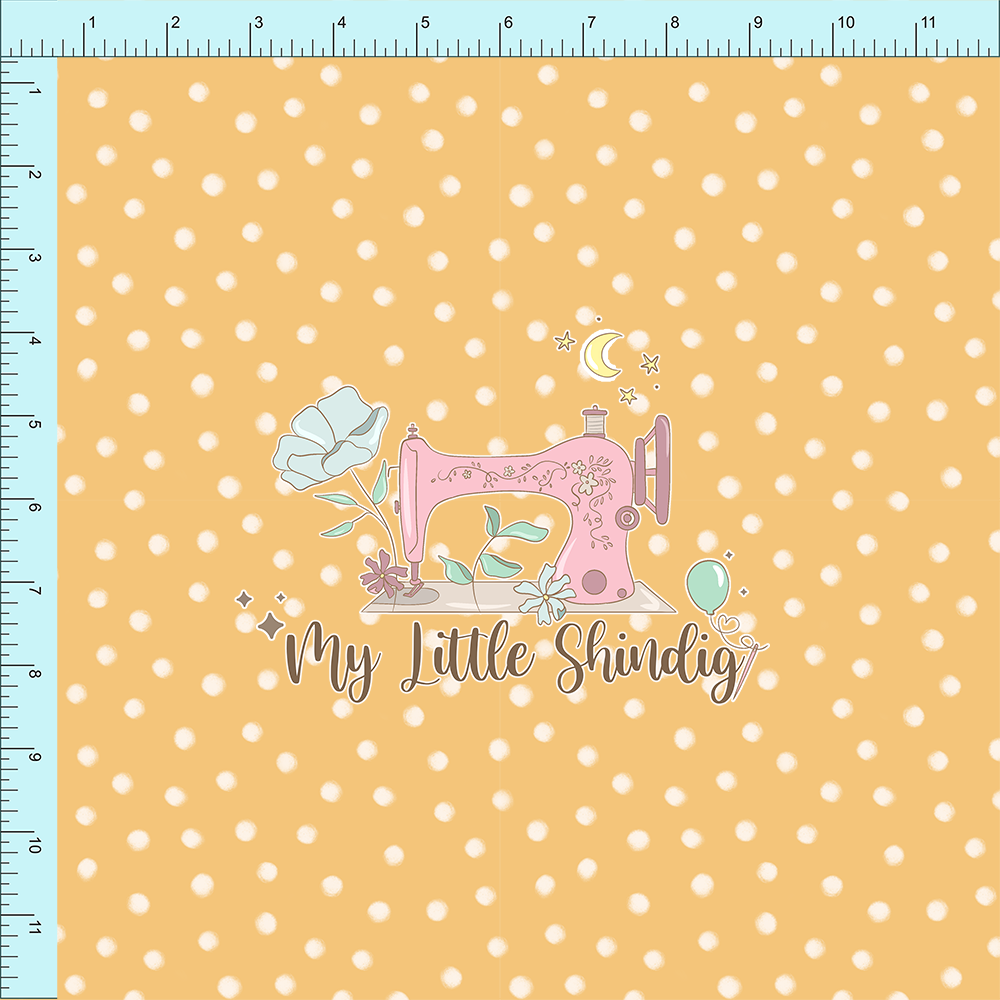 Yellow Crayon Dots (pre-order) - Fabric Club Month 33