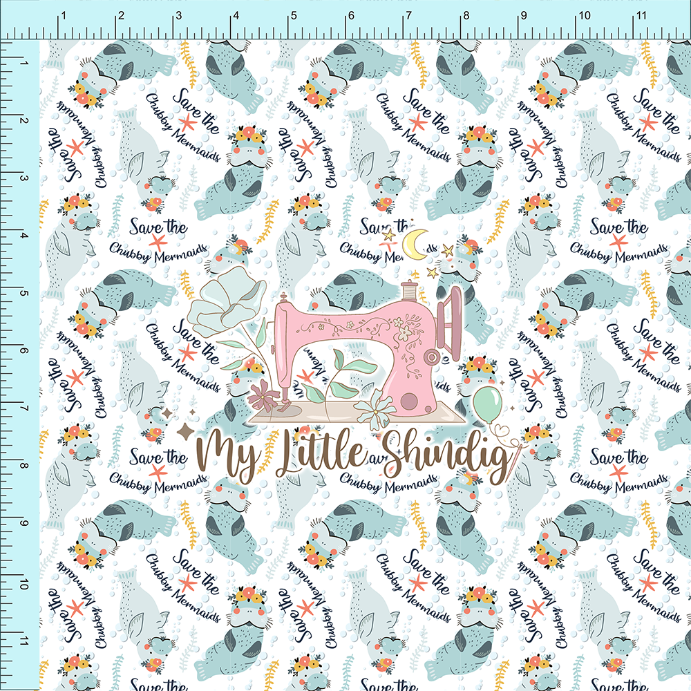 Fabric Club Month 02 - Save The Chubby Mermaids (pre-order)