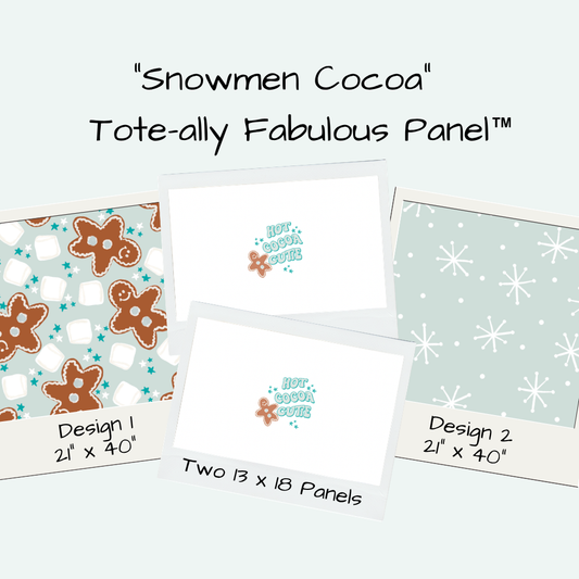 Snowmen Cocoa Tote-Ally Fabulous Panel (pre-order)